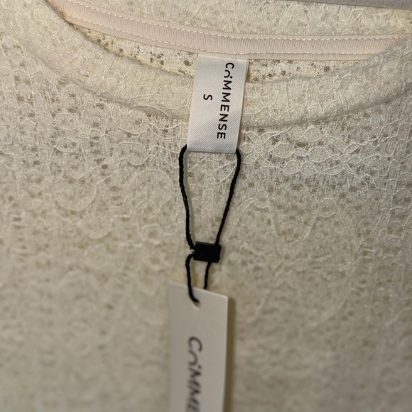 Commense Cream Fuzzy Knit Long Sleeve Sweater Top Size S NWT - Picture 8 of 13